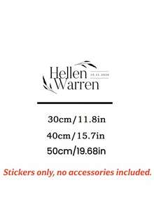 Custom Wedding Mirror Decoration Sticker, Personalized Newlywed Name Vinyl Sticker With Floral Design, Removable Decoration For Wedding Ceremony, Reception Area, Welcome Sign, Photo Booth, Bridal Shower - Multicolor - View 6