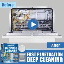 Dishwasher Cleaning Tablets, Specialized For Countertop And Built-In Drawer Dishwashers, Stain And Grease Removal Cleaning Pads - Solid State - View 5