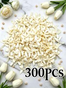 50個/組 /300個/袋 芭蕾風可愛緞帶小蝴蝶結 女孩愛心 DIY 衣飾頭飾裝飾配件材料，髮飾、氣球蝴蝶結、婚禮派對裝飾、房間裝飾、家居裝飾、粉色禮品包裝裝飾手工卡片裝飾 - 彩色 - 查看 37