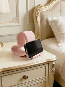 Heart-Shaped Phone Stand | Printed Universal Tablet Stand, Home, Office, Party Decor Desktop Storage, Suitable For Birthday, Holiday, Wedding/Birthday, Holiday, Bride-To-Be Gift, Bridesmaid Gift, Bachelorette Party, No Power Required - A - View 7