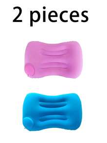 1/2pcs All-Season Outdoor Hand-Press Inflatable Pillow, Travel Pillow, Multi-Functional Foldable Portable Pillow, Suitable For Family Travel, Work, Camping - Multicolor - View 14