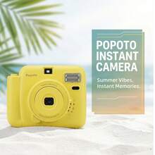 Set Kamera Instan Popoto, Termasuk Cermin Selfie untuk Potret Diri, Pencitraan Optik, Pengoperasian Sekali Klik, Cocok untuk Pemula, Gaya Film Klasik, Abadikan Momen Tak Terlupakan Liburan Pantai dan Musim Kembali ke Sekolah (Baterai Tidak Termasuk) - View 3