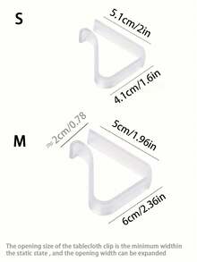 24pcs/16pcs/8pcs Tablecloth Clips, Transparent Non-Slip Fixing Clips, Kitchen Tablecloth Clips, Home Tablecloth Non-Slip Fixing Device, Wholesale, Plastic Tablecloth Clips, Tablecloth Fixing Device, Suitable For Outdoor Tablecloth Clips, Picnic, Wedding, Camping, Restaurant, Meeting, Party, Holiday And Other Occasions. - Multicolor - View 8