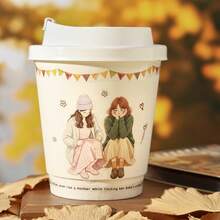 JotBox Caramel Girl Hand-Drawn Character Coil Sticker Book, Vintage Die-Cut Large Quantity Autumn Outfit Planner Scene Decorative Stickers School Supplies - Caramel Girl Character Sticker Book - View 7