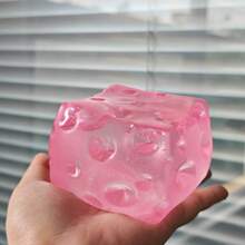Quishy-New 7cm Large Glacier Cheese Squeeze Toy-Watermelon Smoothie Cheese-Strawberry Smoothie Cheese-Lemon Smoothie Cheese-Grape Smoothie Cheese-(Smoothie Style Moldable Cheese)-Maltose Cheese Squeeze-Super Soft Touch-Stress Relief Toy-Handheld - Multicolor - View 10