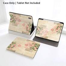 Rosa Tulpe und andere Muster mit Malereffekt Tablet-Schutzhülle, integrierter Stiftschacht, mit Ständer, kompatibel mit Honor 8/9/10, Honor GT 11,5 Zoll/X8/X8A/X9/X8Pro/X9Pro/V9/V8 Pro und anderen Modellen, kompatibel mit Huawei MatePad SE 11 Zoll/MatePad 11 Zoll/11,5 Zoll, MatePad Pro und anderen beliebten Modellen, auch geeignet für Xiaomi, Apple 10./11. Gen 2025 (A16) Tablets, Galaxy Tab A7/A9/A9 Plus/A11/A11 PLUS und andere beliebte Modell Tablet-Schutzhüllen - Verschiedenfarbig - Übersicht 7