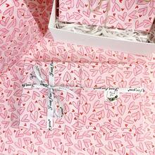 10/20/25/50 Hojas de Papel de Seda con Patrón de Corazón Rosa, Adecuado para Manualidades DIY, Regalos de Fiesta, Envoltura de Ramos, Empaque de Ropa y Decoración de Regalos de Cumpleaños - Estilo 1 - Ver 3