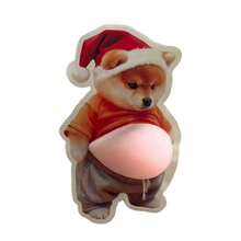 3D Sticker 1pc/2pcs/5pcs Creative Fried Chicken Sticker Shiba Inu Sticker Belly Puppy Sticker Belly Dog Collectible Printed Sticker Scrapbook Decoration - Red - View 5