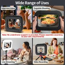 1 buah Stabilizer Kamera Ponsel dengan Lampu LED Ring, Baterai Kapasitas Besar 3600mAh, Perlengkapan Video Smartphone, 3 Warna Lampu, Cocok untuk Selfie Smartphone, Lampu Pengisi untuk Live Streaming - 1 buah - View 11