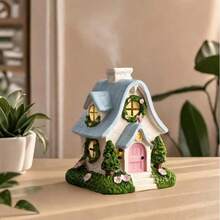 1pc Acrylic Flat Printed Non-3D House-Shaped Aromatherapy Burner Ornament, House Design, Suitable For Home Decor.Bedroom.Living Room.Office - A - View 3