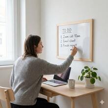 30x40cm Black Wood Blackboard, Chalkboard Sign For Drawing, Memo, Display - Black - View 5