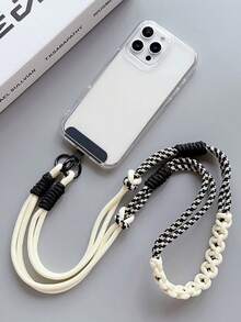 1 conjunto/1/2 peças Cordão para Celular Feminino Transversal Pescoço Pulso Multifuncional Corda Trançada Fresca Outdoor Viagem Caminhada Deslocamento Bolsa Corrente Capa de Celular Capa de Celular Câmera Abelha Alça de Ombro Cordão Universal. Adequado para Família, Amigos Presentes de Aniversário Feriados, Encantos de Celular, Chaveiros, Encantos de Bolsa, Chaveiros Trançados, Acessórios de Chaveiro, Chaveiros de Pulseira, Bolsas para Smartphone, Temporada de Volta às Aulas - Multicolorido - Visão 1