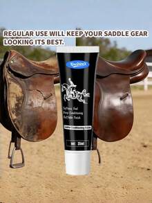 2pcs Instant Leather Revitalizer Cream | Deep Nourishing Moisturizing Lubrication | Saddle Safety Formula | Repairs Cracked Stiff Leather | Suitable For Tack/Boots/Handbags/Belts | With Sponge Easy Application - Saddle Moisturizing Repair Cream - View 4