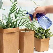 Upgraded Thickened Tear-Resistant Washable Kraft Paper Storage Bag - Suitable For Bathroom, Plants, Desk Organization | Unisex Small Bag, Ideal For Travel, Crafts And Gift Giving (Multiple Sizes Available) - View 8