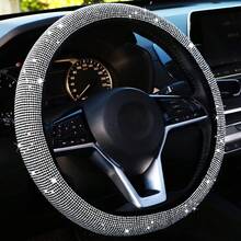 1pc Rhinestone Car Steering Wheel Cover, Bling Diamond Steering Wheel Wrap, No Inner Ring Car Interior Accessories For Women - Steering Wheel Cover - View 15
