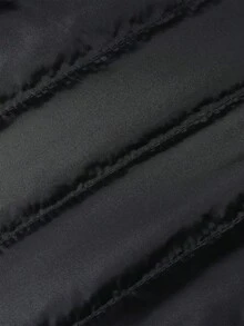 Men's Winter Solid Color Minimalist Versatile Casual Hooded Padded Coat - Black - View 9