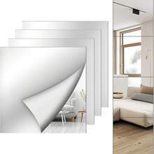 Classic Frameless Wall Mirror Tiles, Shatter-Resistant Adhesive Wall Mirror - Multicolor - View 5