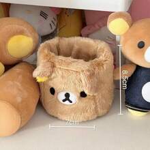 San-X Rilakkuma 日式可愛熊造型收納盒，桌面文具收納整理盒，學生筆筒 - 彩色 - 查看 5