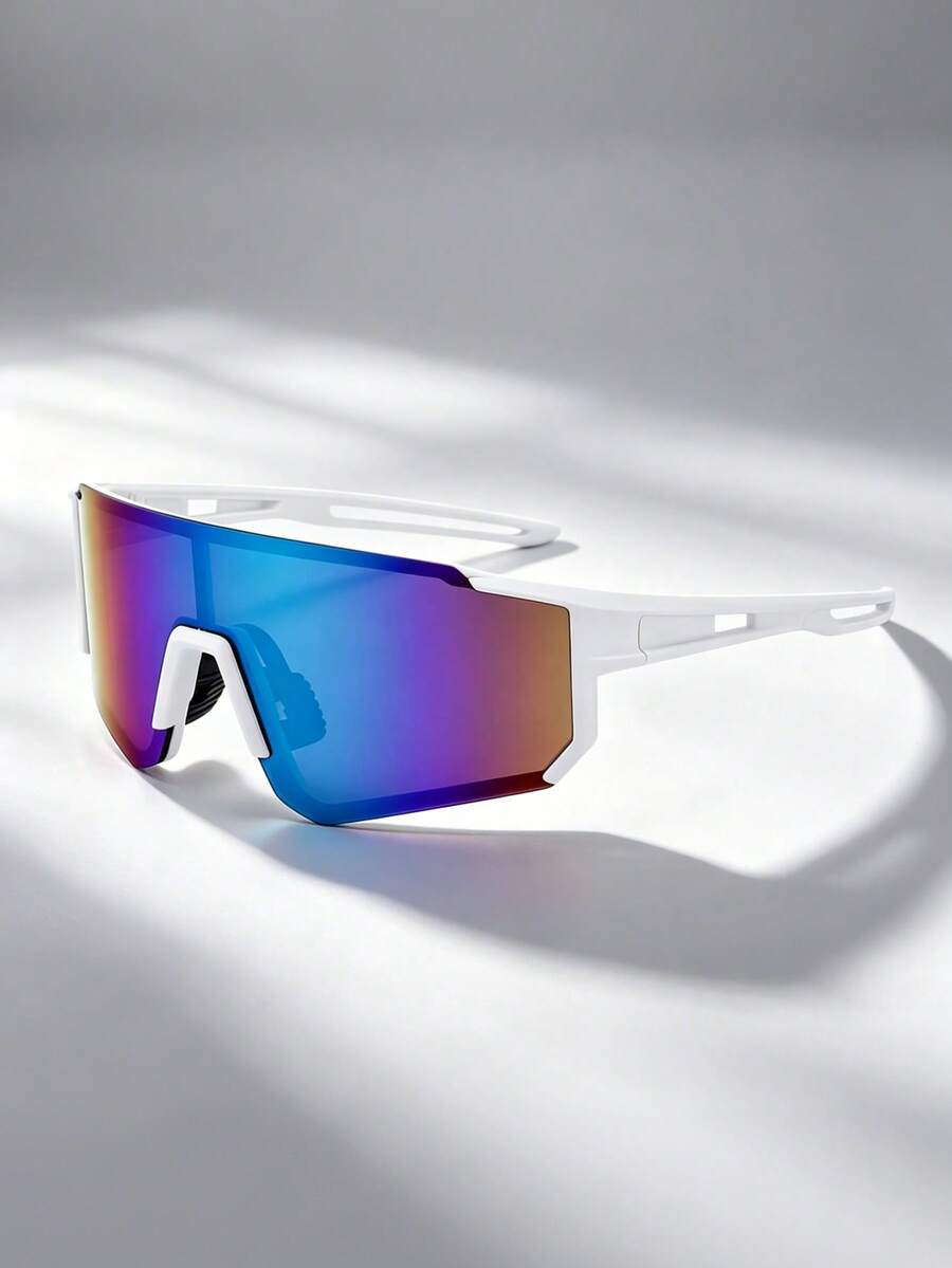 Semi-Rimless Oversized Casual Computer Glasses, Decorative Lenses, Suitable For Daily Casual Life - Multicolor - View 1