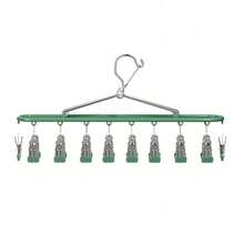 Simple Stainless Steel Multi-Clip Drying Rack, Multi-Functional Windproof Drying Rack Suitable For Home And Balcony - Multicolor - View 8