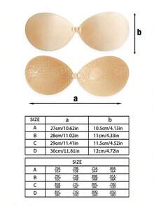 隱形墊高胸罩附乳貼，女性內衣配件，適合夏季洋裝、連身褲與婚紗 - 彩色 - 查看 7