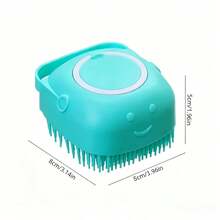 Pet Shampoo Brush, Pet Bath Brush, Dog Massage Brush, Gentle Pet Brush, Cat Grooming Brush, Suitable For Dogs And Cats. Includes Built-In Shampoo, Dual-Function Massage Comb And Cleaning Tool. Made Of Durable Silicone And Harmless Materials. - Multicolor - View 5