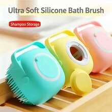 Pet Shampoo Brush, Pet Bath Brush, Dog Massage Brush, Gentle Pet Brush, Cat Grooming Brush, Suitable For Dogs And Cats. Includes Built-In Shampoo, Dual-Function Massage Comb And Cleaning Tool. Made Of Durable Silicone And Harmless Materials. - Multicolor - View 4