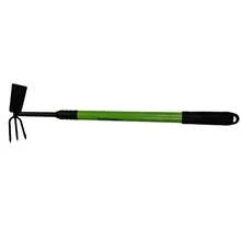50cm Green Fiber Handle Flat Three-Tine  Garden Tool, Durable Ergonomic Gardening Hand Tool For Weeding & Cultivating - C - View 2