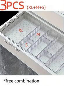 1 Set (7pcs/5pcs/4pcs/1pc) Acrylic PET Material Cosmetic Storage Box Set, Multiple Sizes Available, Suitable For Vanity And Wardrobe, Perfect For Storing Cosmetics And Skincare Products - Multicolor - View 17