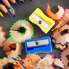 60pcs/120pcs Bulk Pencil Sharpeners, Colorful Pocket Mini Handheld Pencil Sharpeners, Back To School Essentials - A - View 7