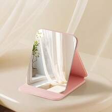 VINCAN Foldable Portable Makeup Mirror, Space-Saving Easy Storage Desktop Vanity Mirror, Suitable For Dressing Table, Bathroom And Student Dorm, Decorative Room Ornament, Perfect Gift For Birthday, Wedding And Valentine's Day - Black - View 14