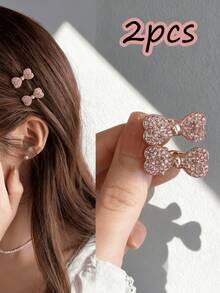 6 Stücke/2 Stücke Damen Luxus Kristall Legierung Strass Blumen Haarspange, elegante exquisite Halb-Hochsteckfrisur Haaraccessoire, romantische glamouröse Haarspange für Hochsteckfrisuren, hochwertige Party- und Anlass-Dekoration Haarspange, geeignet für tägliche Arbeit und Pendeln Haarschmuck - Verschiedenfarbig - Übersicht 4