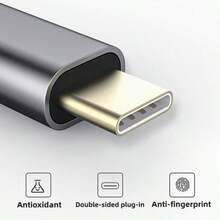 USB C To HDTV Adapter (4K@30Hz),USB-C Adapter (4K HDTV), Suitable For IPhone 15 Pro/Max, Pro/Air, Pro, S23, XPS 17, Surface Book 3 And More - Silver - View 9