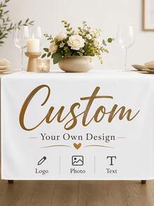 Custom Company Logo Table Runner, Personalized Exhibition Market And Store Booth Display Banner - Multicolor - View 8