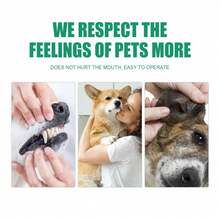 Pet Dental Cleaning Finger Sleeve, Dog And Cat Plaque And Tartar Removal Oral Care - Cadet Blue - View 5