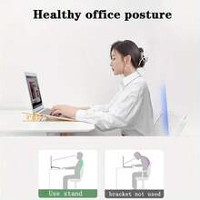 2pcs Compact Portable Heightening Cooling Rack Laptop Stand: Invisible, Foldable, Ergonomic Desk Support For 10-18 Inch Laptops, Tablets, Keyboards, And Phones - ABS Material - View 6