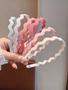 11pcs Women's New Fashion Wave Texture Narrow Hair Hoop, Beauty, Home, Hair Accessories - Multicolor - View 13