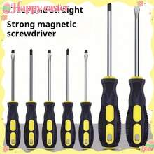 Professional Magnetic Screwdriver Set: Includes And Flat Head Bits - Chrome Vanadium Steel Construction - Multicolor - View 1