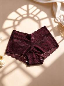Temptuelle 6pcs/Pack Women's Sexy Lace Patchwork Seamless Briefs, Tummy Control And Butt Lifting, Stretchy Comfortable Breathable, Suitable For Yoga - Multicolor - View 4