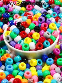 30/6000pcs 9x6mm Multicolor Acrylic Horseshoe Beads, Bracelet Making Kit - Perfect For Jewelry Making, Bracelets, Hair Braiding And DIY Crafts - Includes Storage Box, Craft Accessories, Jewelry Making Beads, Bead Storage Box - Multicolor - View 9
