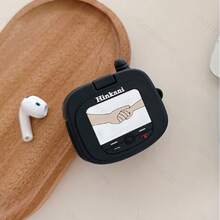 New Flip Phone Style Earphone Case - Black - View 6