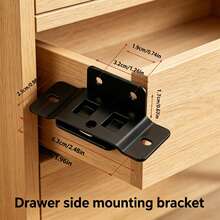 8pcs Metal Fixed Clip 2-In-1 Insert Plate, Furniture Shelf L-Shaped 90 Degree Connector, Thickened Bracket Home Hardware, Easy Installation Without Complex Tools - Multicolor - View 1