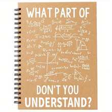 Cuaderno Espiral de Matemáticas Humorístico] 1 Cuaderno Espiral de Matemáticas Humorístico - Papel Desprendible, Chistes de Ciencia Divertidos y Diseños de Ecuaciones - Regalo Perfecto para Amantes de las Matemáticas, Maestros, Estudiantes, Médicos, Enfermeras, Colegas, Planificación Diaria, Diseño Único - Un libro (50 páginas, 100 páginas) - Ver 14