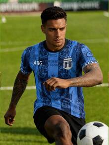 Argentina Men's & Youth Football Jersey, South American Round Neck Design Comfortable Top, Suitable For Match, Daily Wear, Gift Sports Fall - Blue - View 2