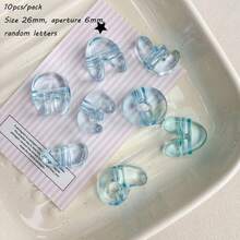 Acrylic Transparent Rainbow Large Hole Q-Version Letter Beads Straight Hole Beads Scattered Beads Handmade DIY Mobile Phone Chain Necklace Accessories - Multicolor - View 19
