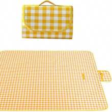 1pc Portable Foldable Cute Plaid Picnic Mat, Ultra-Light Waterproof Picnic Blanket, Suitable For Outdoor Travel, Beach Camping Portable Ground Mat - Single Piece - View 8