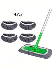 1pc (21.5cm*11cm) Flat Mop Replacement Cleaning Cloth Pads, Washable And Reusable Mop Refill Pads, Floor Cleaning Mop Replacement Set, Dry & Wet Dual Use, Suitable For Kitchen, Bathroom, Home Cleaning - A - View 9