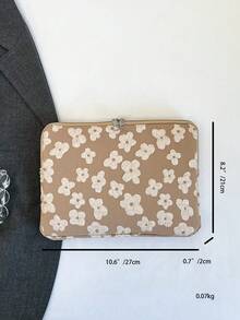 Jacquard Minimalist Luxury Multi-Size Laptop Tablet Storage Bag Computer Case - Khaki - View 9