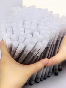 10/20/30/50pcs Neutral Gel Pens 0.5mm Needle Tip Ballpoint Pens Signing Pens Black Carbon Ink Pens Stationery - 10pieces - View 2