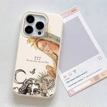 [24h Shipping From DE/FR/ES]Apple 11-17 Phone Case: Virgin Mary Prayer Print And Mystic Symbols With Matte UV Printing, Soft Case, 360-Degree Full Protection, Modern And Versatile, Comfortable Grip, Compatible With IPhone 17 Pro Max/XR/XS 16/15/14/13/12/11/8 Plus And Other Series. Cute Phone Cover, Ideal Gift For Friends, Holiday Gift. - 1 Piece Of Picture Color - View 7